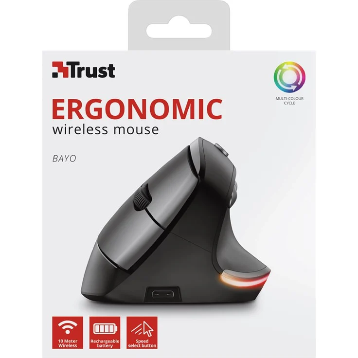 Trust Bayo Maus rechts RF Wireless Optisch 2400 DPI  – Bild 7