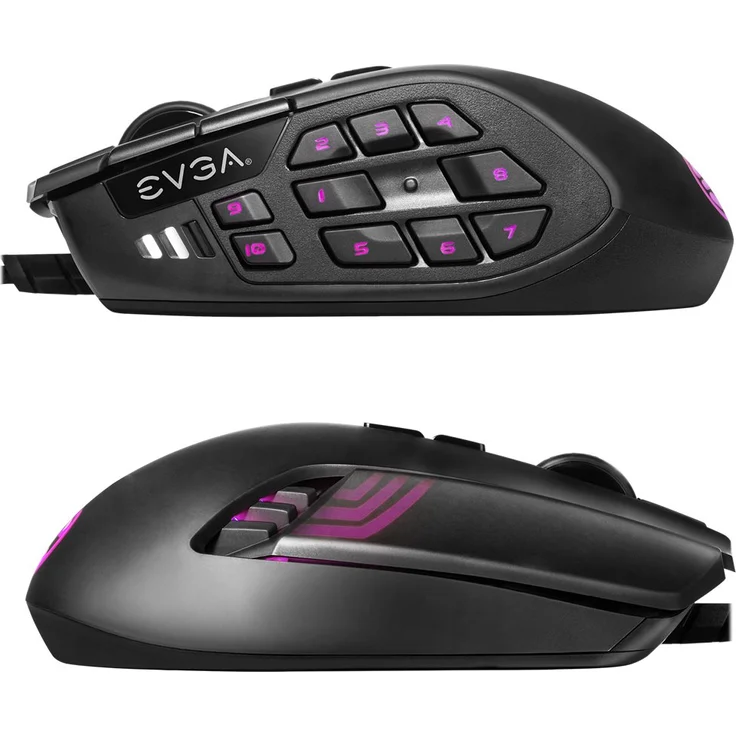 EVGA X15 MMO Maus rechts USB Typ-A Optisch 16000 DPI (904-W1-15BK-K3) – Bild 3