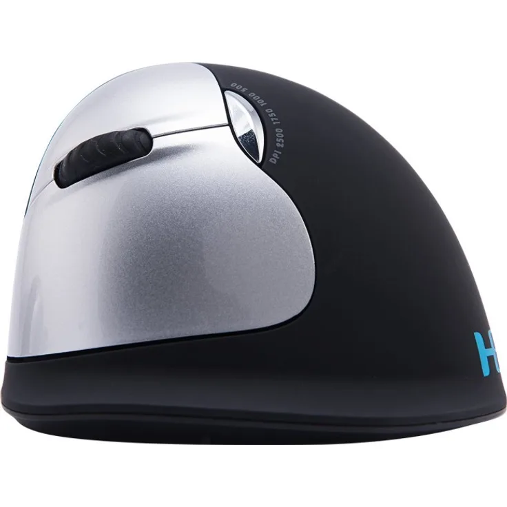 R-Go Tools R-Go HE Mouse, Ergonomische Maus, Groß (Handlänge über 185mm), linkshändig, drahtlose (BNEESLB)