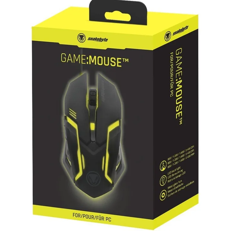 Snakebyte SB909672 Maus rechts USB Typ-A Optisch 2400 DPI (SB909672)