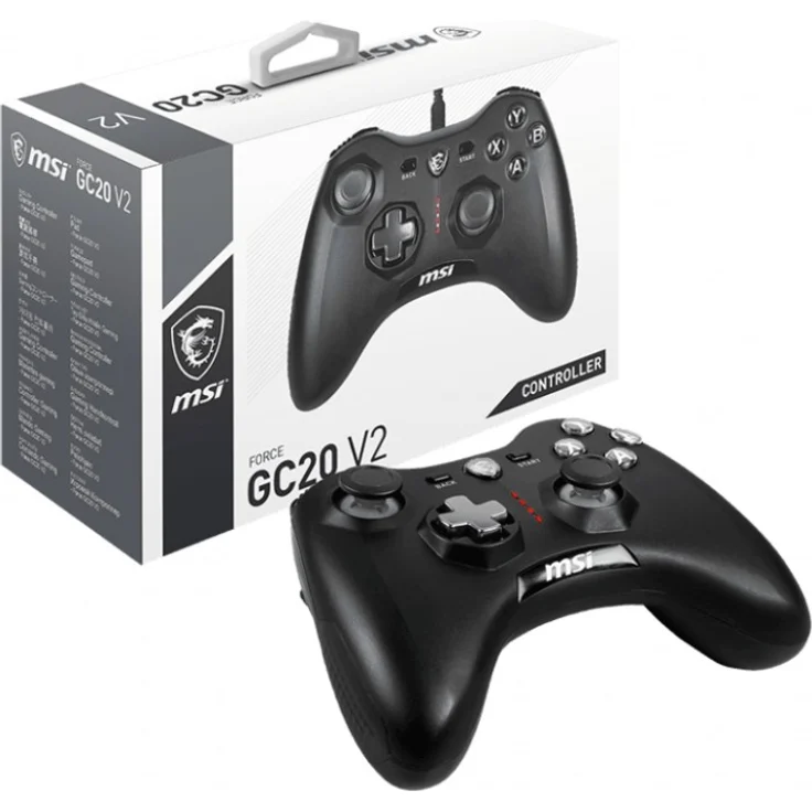 MSI Force GC20 V2 Controller, Schwarz (PC/Android) (S10-04G0050-EC4) – Bild 4