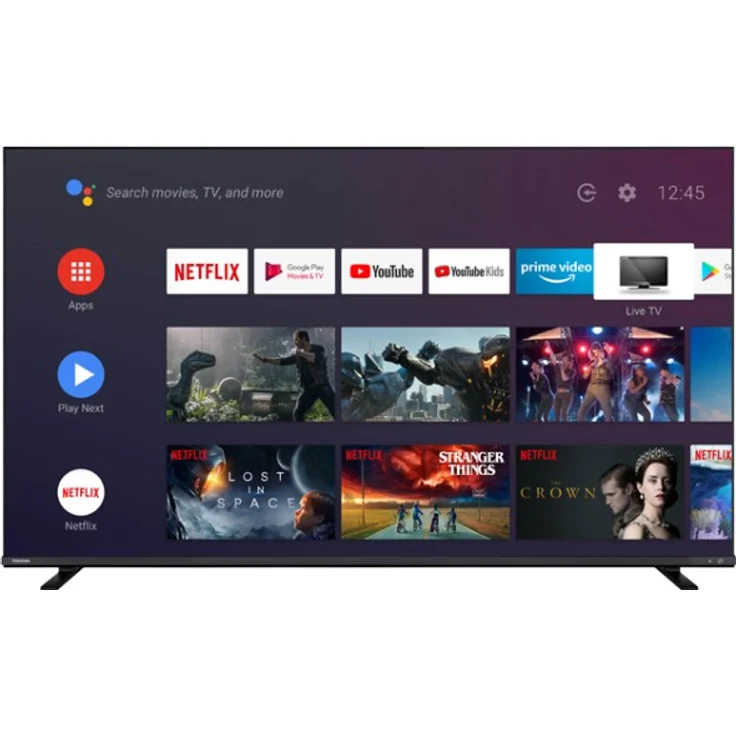 Toshiba 65QA4C63DG 165 cm (65 Zoll) LED Smart TV (Ultra HD, HDR, Direct LED) HD-Triple-Tuner (Sat, Antenne, Kabel) Modelljahr Energieklasse E (DE-Modell) – Bild 1