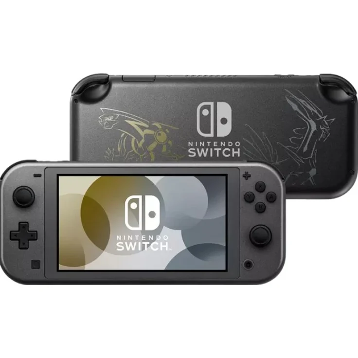 Nintendo Switch Lite, Dialga & Palkia Edition, Grau, Gold – Bild 1