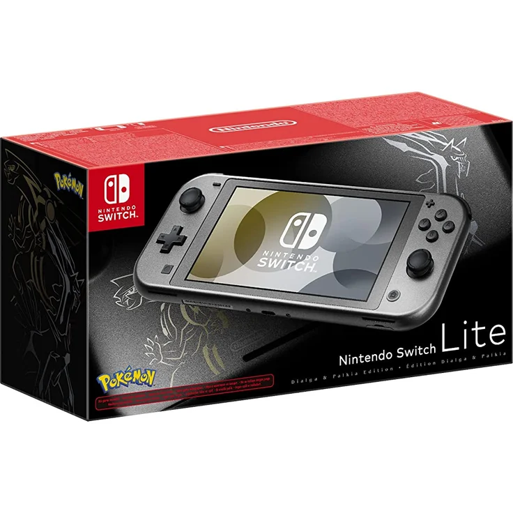 Nintendo Switch Lite, Dialga & Palkia Edition, Grau, Gold – Bild 2