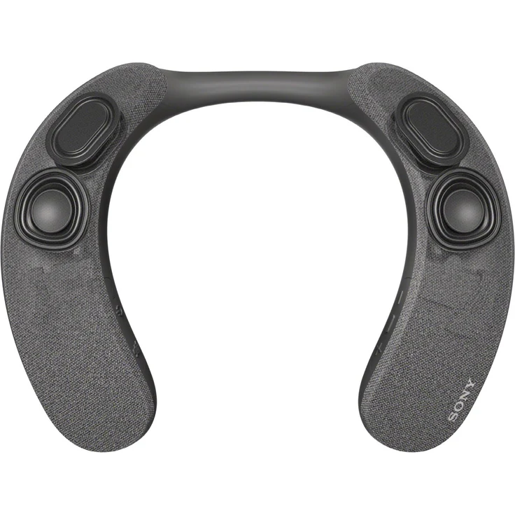 Sony SRS-NS7B Kabelloser Bluetooth-Nackenlautsprecher, spritzwassergeschützt, 360° Sound, grau (2021) – Bild 4