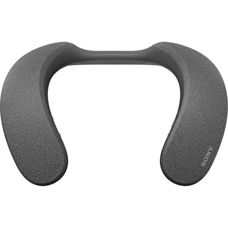 Sony SRS-NS7B Kabelloser Bluetooth-Nackenlautsprecher, spritzwassergeschützt, 360° Sound, grau (2021)