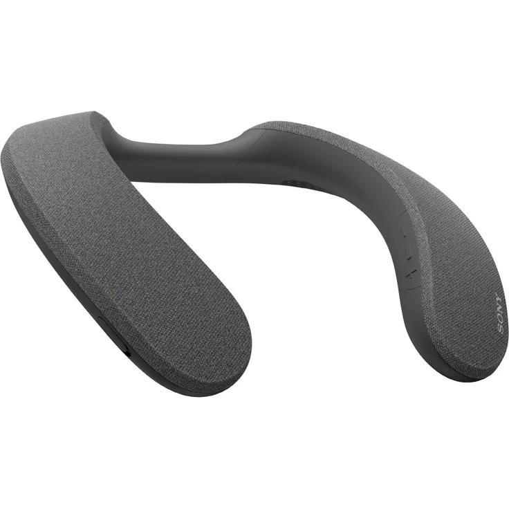 Sony SRS-NS7B Kabelloser Bluetooth-Nackenlautsprecher, spritzwassergeschützt, 360° Sound, grau (2021) – Bild 2