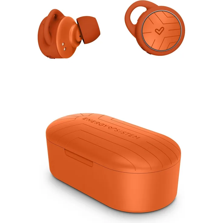 Energy Sistem Sport 2 True Wireless (451036) In-Ear-Kopfhörer, Bluetooth, Integriertes Mikrofon, orange