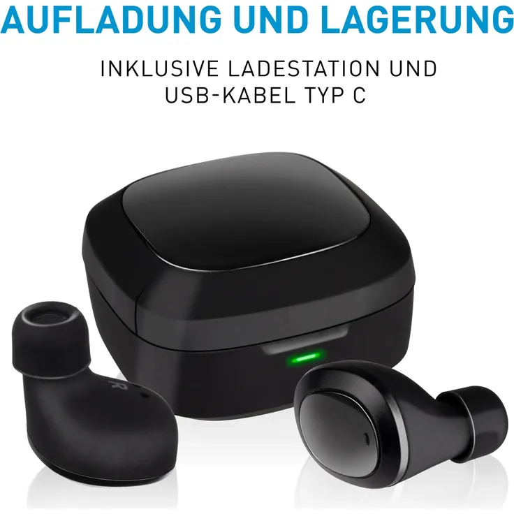 Grundig TWS In-Ear-Kopfhörer, Bluetooth, Integriertes Mikrofon, schwarz – Bild 4