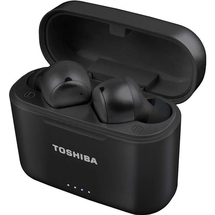 Toshiba RZE-BT1050EK In-Ear-Kopfhörer, Noise Cancelling, Integriertes Mikrofon, schwarz – Bild 3