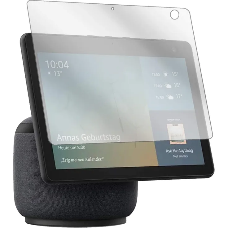 dipos 2x Schutzfolie klar, kompatibel mit Amazon Echo Show 10 (3. Generation), Folie Displayschutzfolie, transparent