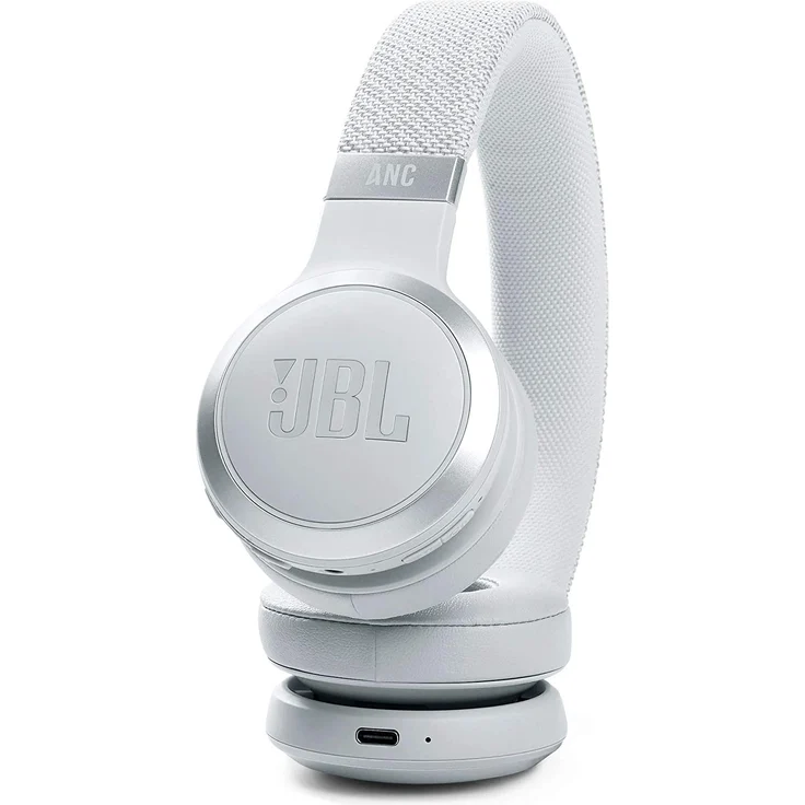 JBL Live 460NC On-Ear-Kopfhörer mit Aktiver Geräuschunterdrückung und Mikrofon, weiß – Bild 3