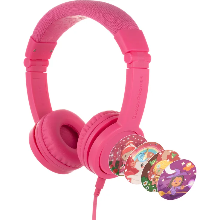Onanoff Kopfhörer für Kinder, Over-Ear-Kopfhörer, Basic, pink