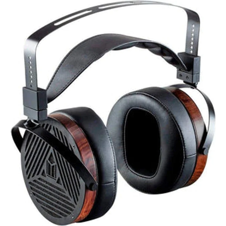 Monoprice Monolith M1060 Over-Ear-Planar-Magnetic-Kopfhörer, mit 106 mm-Treiber, Offenes Design, Komfort-Ohrpolster für Studios/Profis, Schwarz/Holz – Bild 3
