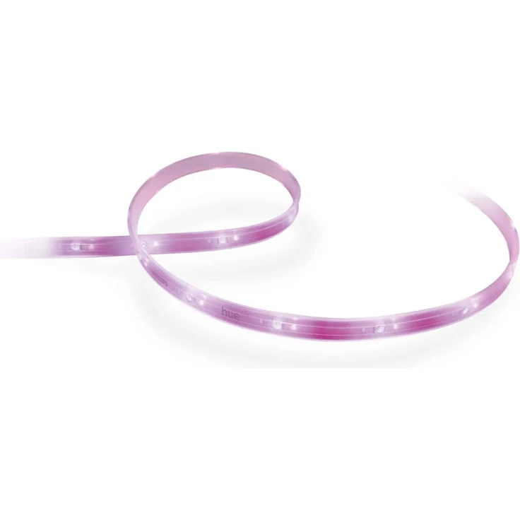Philips Hue White & Color Ambiance Lightstrip Plus 2 m Basis, 1600 lm, 16 Mio. Farben, steuerbar via App, kompatibel mit Amazon Alexa Echo/Echo Dot (70342400) – Bild 5