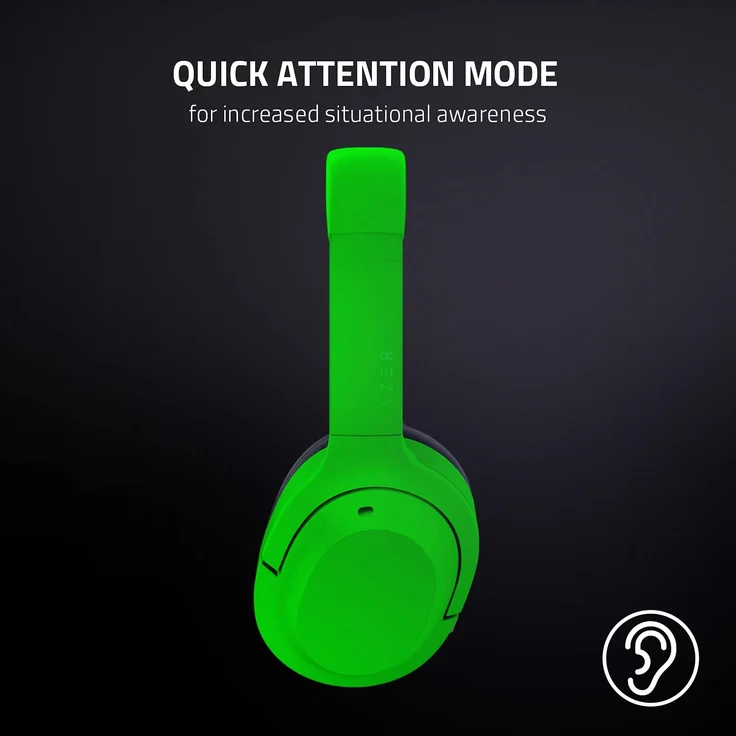 Razer Opus X Mercury, Over-Ear-Kopfhörer, Bluetooth, Noise Cancelling, weiß – Bild 7