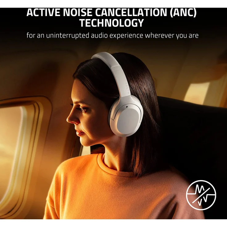 Razer Opus X Mercury, Over-Ear-Kopfhörer, Bluetooth, Noise Cancelling, weiß – Bild 2