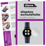 dipos 2x Schutzfolie klar kompatibel mit Uhr 34.5 mm Durchmesser Folie Displayschutzfolie