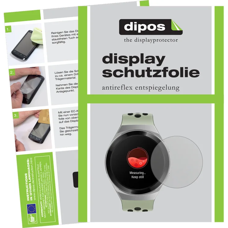 dipos 6x Schutzfolie matt kompatibel mit Huawei Watch GT 2e Folie Displayschutzfolie