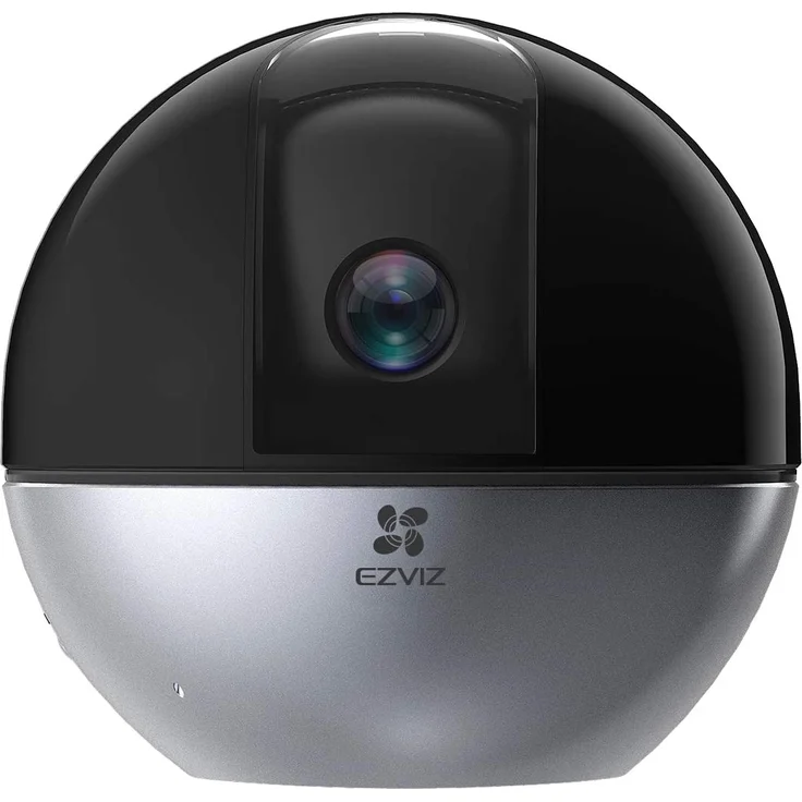 Ezviz C6W ezvc6w 2K+ Überwachungskamera, WLAN IP Kamera mit KI Personenerkennung, Auto Zoom Tracking und Zwei Wege Audio, schwenkbare und neigbare 4 MP Sicherheitskamera für den Innenbereich, schwarz, silber – Bild 1