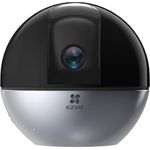 Ezviz C6W ezvc6w 2K+ Überwachungskamera, WLAN IP Kamera mit KI Personenerkennung, Auto Zoom Tracking und Zwei Wege Audio, schwenkbare und neigbare 4 MP Sicherheitskamera für den Innenbereich, schwarz, silber