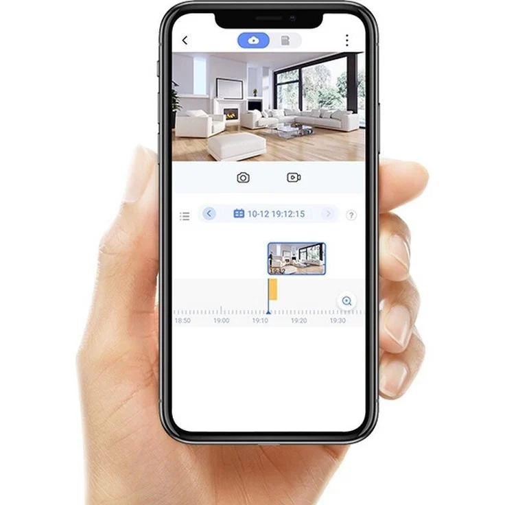 Ezviz C6W ezvc6w 2K+ Überwachungskamera, WLAN IP Kamera mit KI Personenerkennung, Auto Zoom Tracking und Zwei Wege Audio, schwenkbare und neigbare 4 MP Sicherheitskamera für den Innenbereich, schwarz, silber – Bild 10