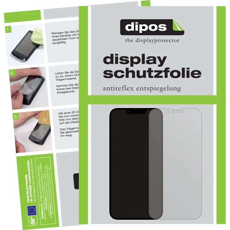 dipos 5x Schutzfolie matt kompatibel mit Apple iPhone 13 Displayschutz-Folie