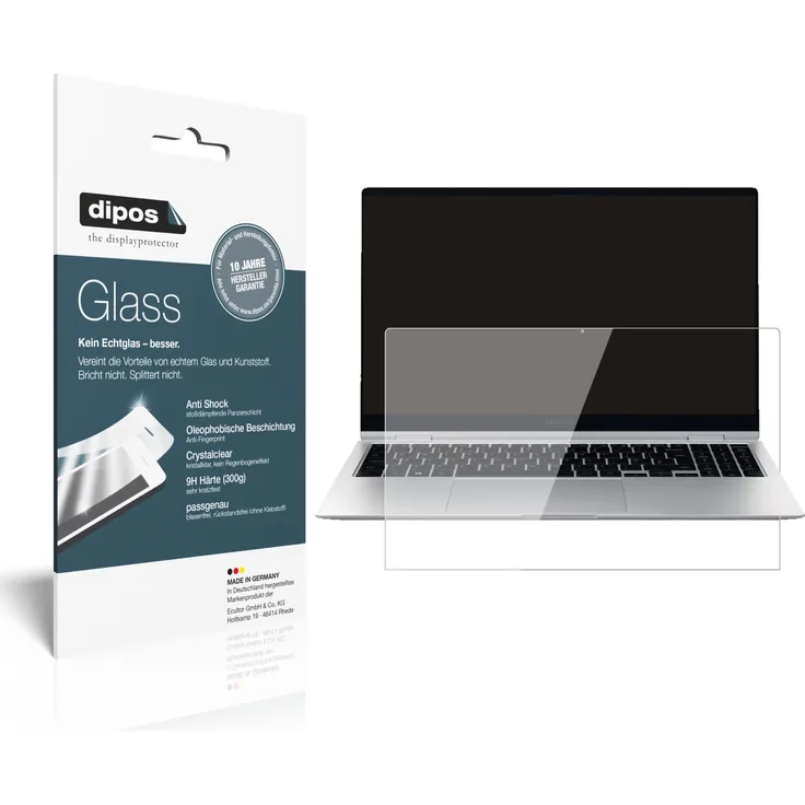 dipos 9H Panzerfolie kompatibel mit Samsung Galaxy Book Pro 360 13.3 Zoll Schutzfolie Displayschutz-Folie