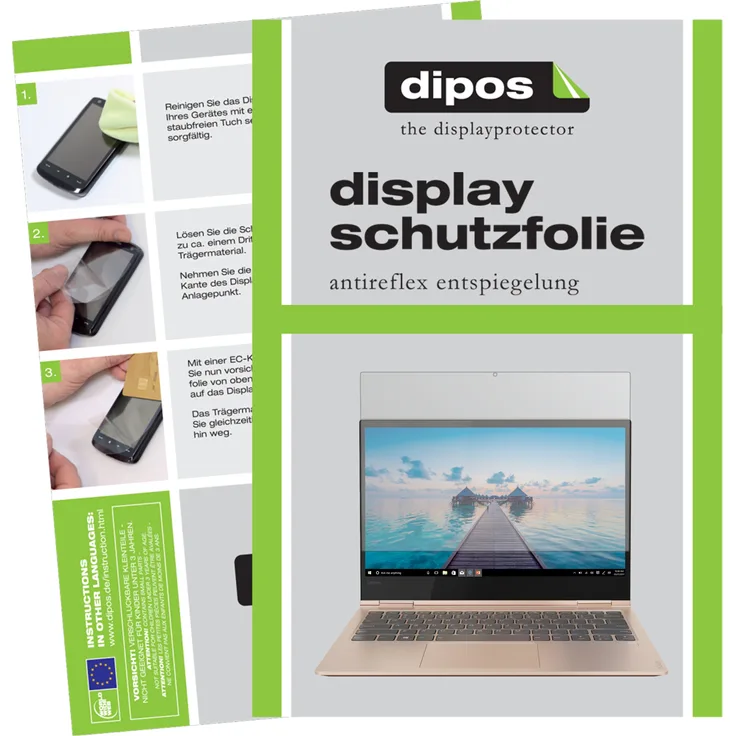 dipos 2x Schutzfolie matt kompatibel mit Lenovo Yoga 730-13IKB (13.3 Zoll) Folie Displayschutzfolie