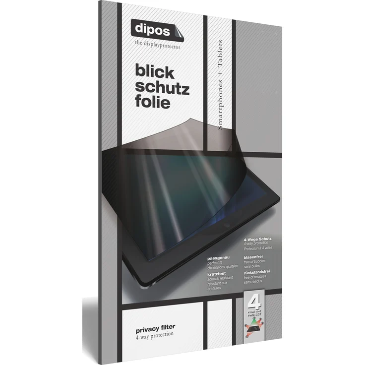 dipos Sichtschutz-Folie matt kompatibel mit HP Envy 17-CG1567NG Blickschutzfolie Display-Schutzfolie Privacy-Filter – Bild 3
