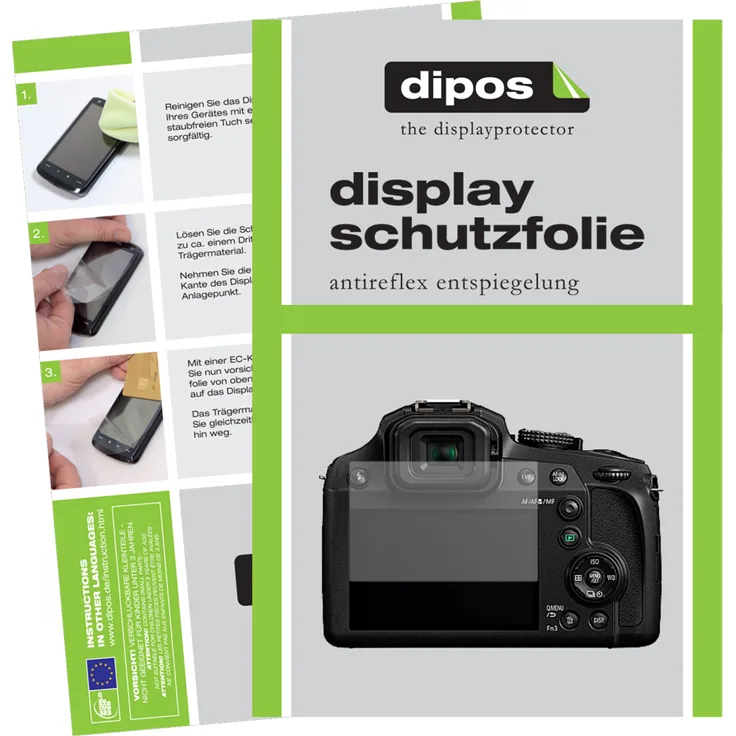 dipos 6x Schutzfolie matt kompatibel mit Panasonic Lumix DMC-FZ82 Folie Displayschutzfolie