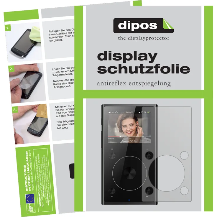 dipos 6x Schutzfolie matt kompatibel mit FiiO x1 II MP3-Player Folie Displayschutzfolie