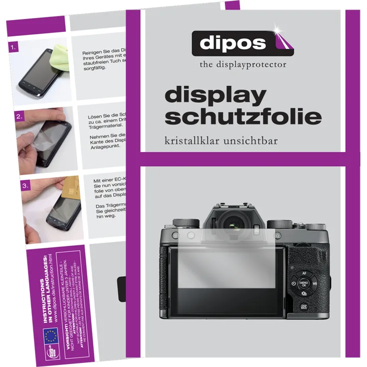 dipos 6x Schutzfolie klar kompatibel mit Fujifilm x-T100 Folie Displayschutzfolie