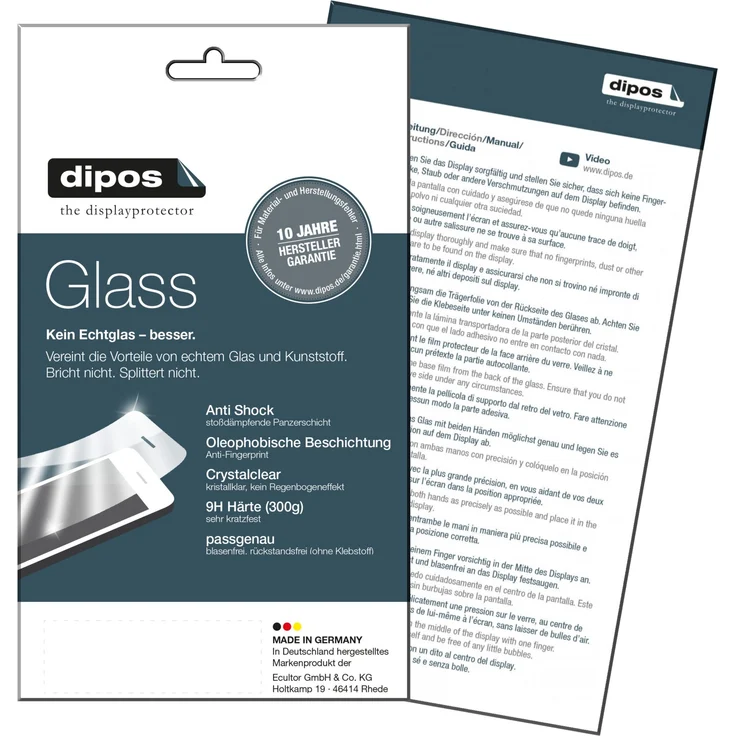 dipos 2x Panzerfolie klar kompatibel mit Fujifilm x-T30 Schutzfolie 9H Displayschutz-Folie – Bild 6