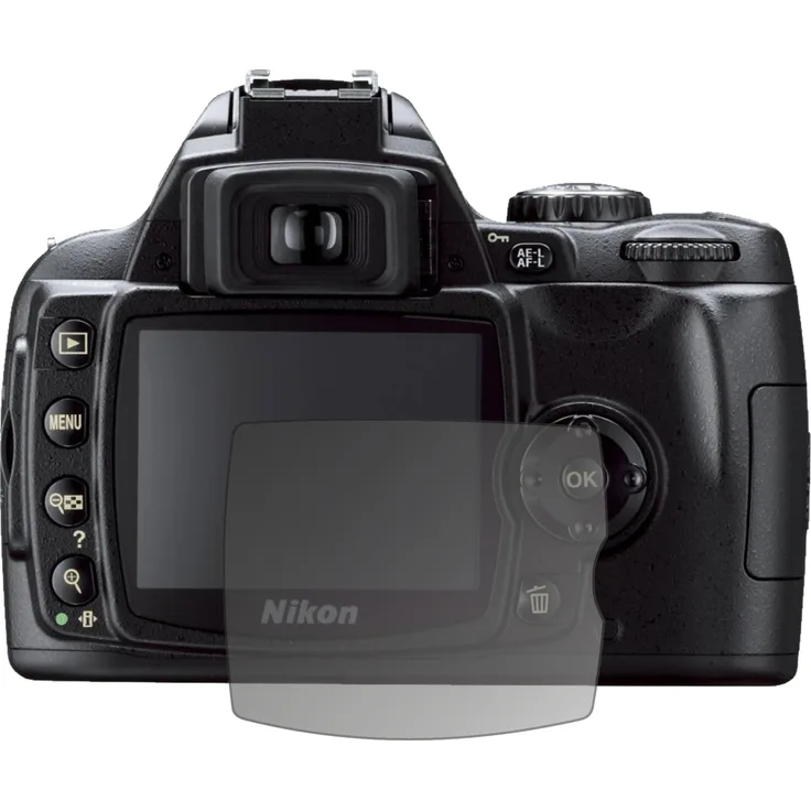 dipos Blickschutzfolie kompatibel mit Nikon D40x Display-Schutzfolie matt mit 4-Wege Sichtschutz-Effekt