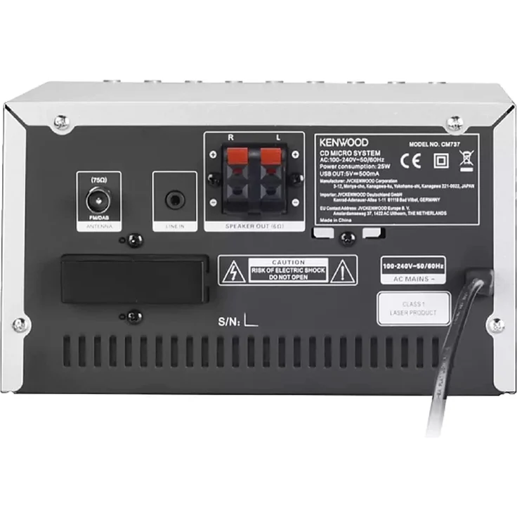 Kenwood M-7000S Mini-Anlage, silber – Bild 3