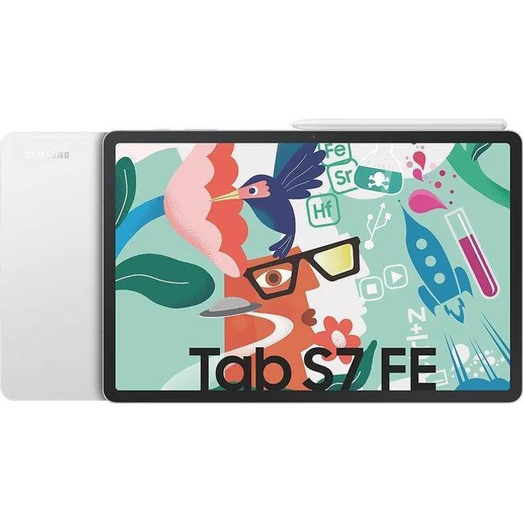 Samsung Galaxy Tab S7 FE T733 Quad-HD-Auflösung 12,4 Zoll, WLAN-Tablet, Octa-Core, 64 GB Speicher, 4 GB RAM, Android, Mystic Silver (SM-T733NZSA) – Bild 5