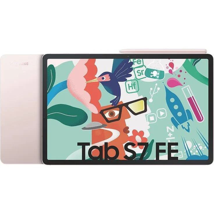 Samsung Galaxy Tab S7 FE T733 Quad-HD-Auflösung 12,4 Zoll, WLAN-Tablet, Octa-Core, 4 GB RAM, 64 GB Speicher, Android, Mystic Pink (SM-T733NLIA) – Bild 7