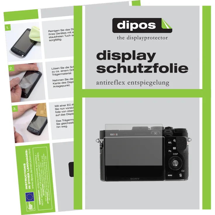 dipos Schutzfolie matt kompatibel mit Sony Cyber-Shot DSC-Rx100 VII Displayschutz-Folie