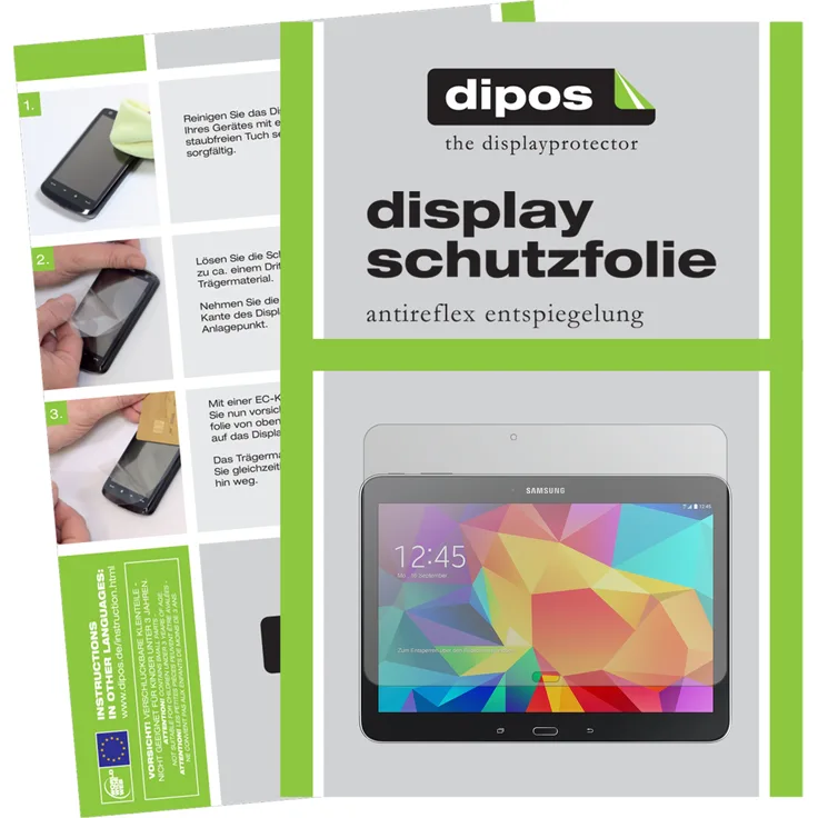 dipos 2x Schutzfolie matt kompatibel mit Samsung Galaxy Tab 4 10.1 T530 / T535 Folie Displayschutzfolie