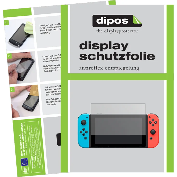 dipos 2x Schutzfolie matt kompatibel mit Nintendo Switch Folie Displayschutzfolie