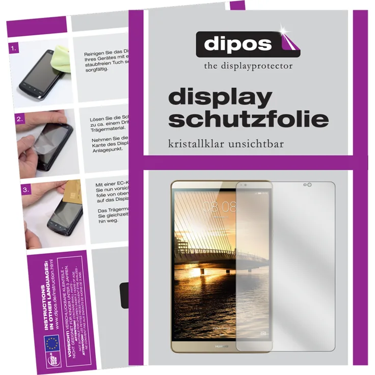dipos 2x Schutzfolie klar kompatibel mit Huawei Mediapad M2 8.0 Folie Displayschutzfolie