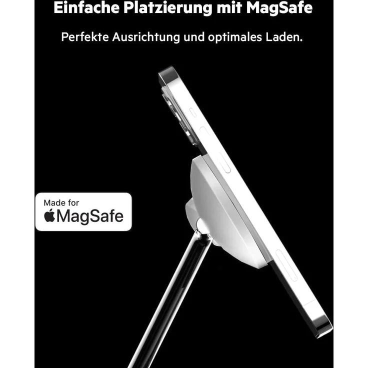 Belkin BoostCharge PRO drahtloses 3-in-1-Ladegerät mit MagSafe für iPhone 14, 13, 12 + Apple Watch + AirPods (lädt iPhone 14-Modelle magnetisch mit bis zu 15 W auf), weiß (WIZ009vfWH) – Bild 3