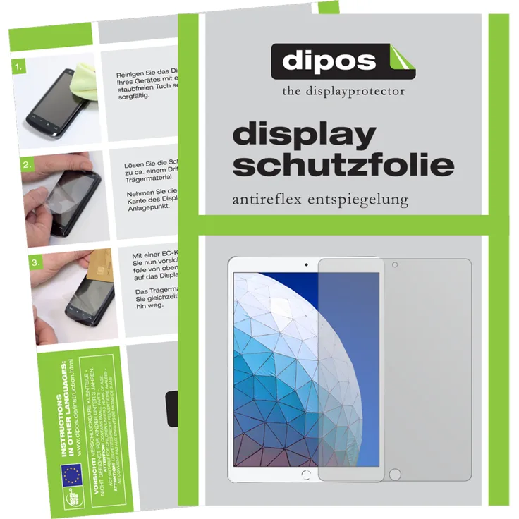dipos 2x Schutzfolie matt kompatibel mit Apple iPad Air (2019) 10.5 Zoll Folie Displayschutzfolie