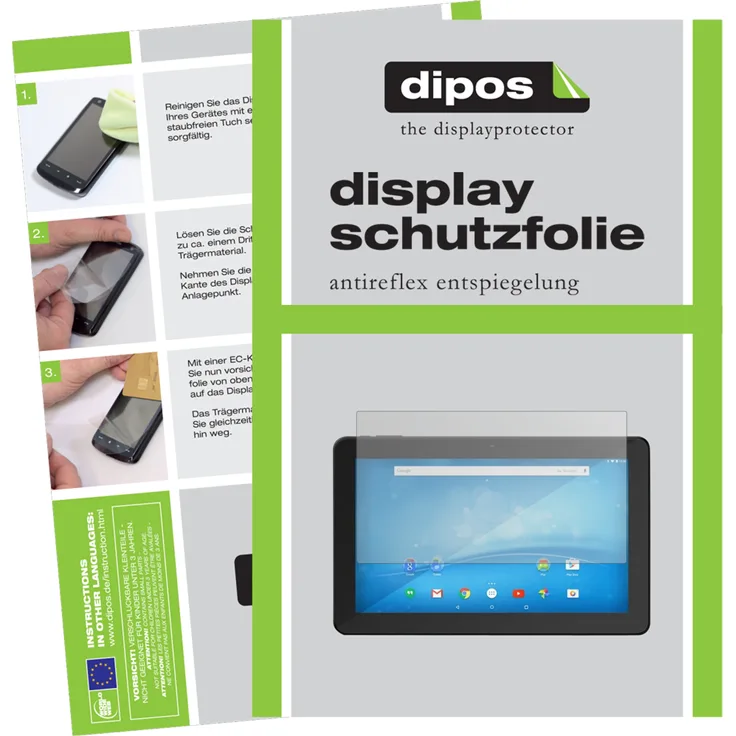 dipos 2x Schutzfolie matt kompatibel mit 18.4 Zoll Wide 409 x 231 mm Folie Displayschutzfolie