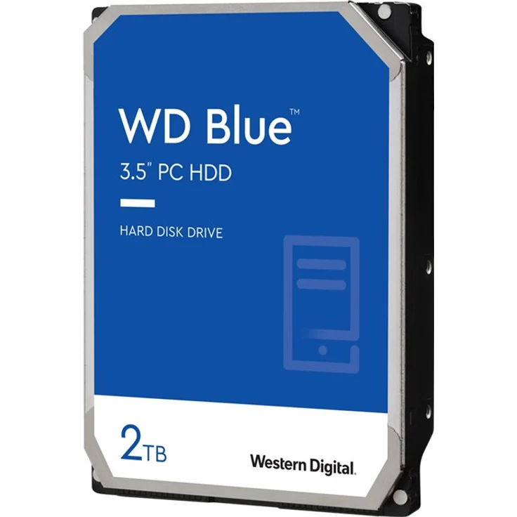 WD Blue WD20EZAZ - Festplatte - 2 TB - intern - 3.5 Zoll (8.9 cm) - SATA 6Gb/s - 5400 rpm - Puffer: 256 MB – Bild 1