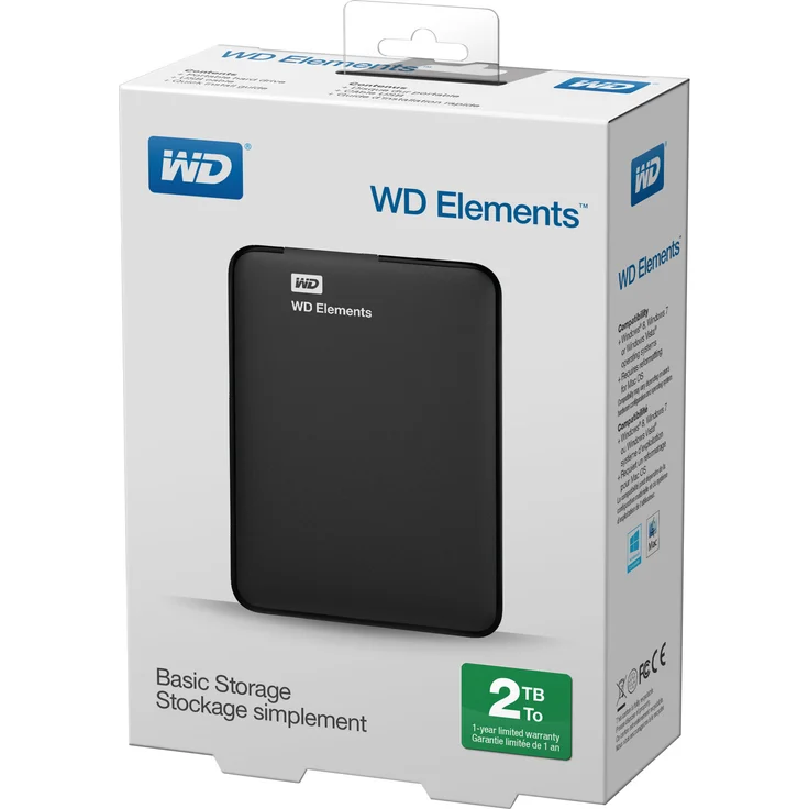 WD Elements Portable WDBU6Y0020BBK - Festplatte - 2 TB - extern (tragbar) - USB 3.0 – Bild 9