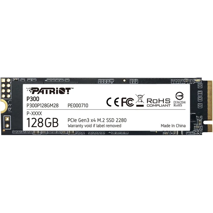 Patriot P300 - Solid-State-Disk - 128 GB - intern - M.2 2280 - PCI Express 3.0 x4 (NVMe) – Bild 1