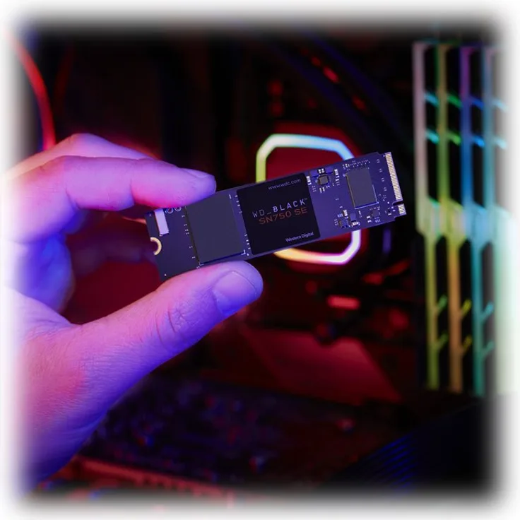 WD_BLACK SN750 SE WDBB9J5000ANC - Battlefield 2042 Bundle - Solid-State-Disk - 500 GB - intern - M.2 2280 - PCI Express 4.0 (NVMe)