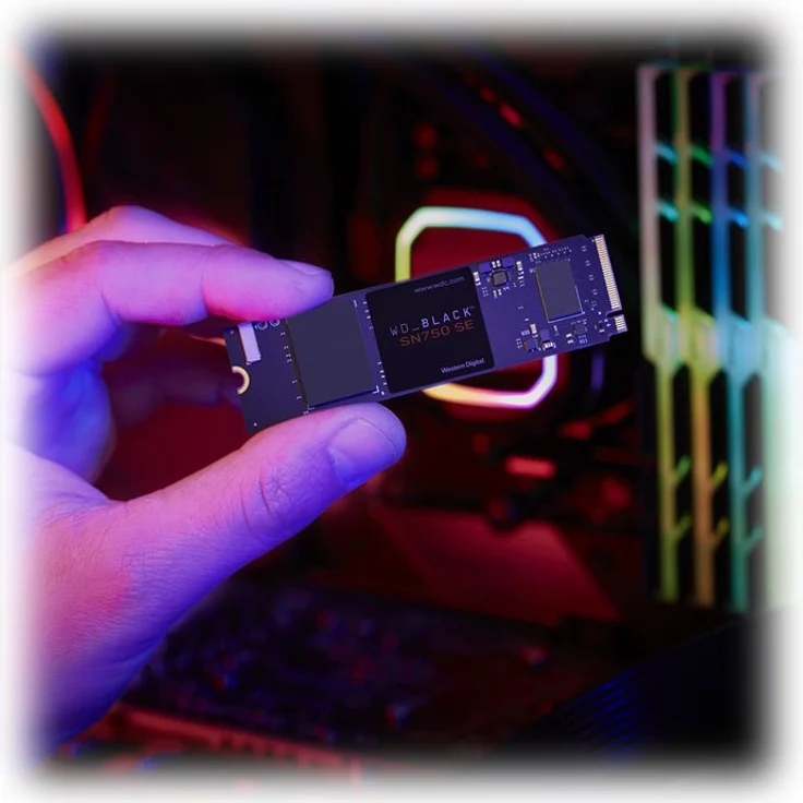 WD_BLACK SN750 SE WDBB9J5000ANC - Battlefield 2042 Bundle - Solid-State-Disk - 500 GB - intern - M.2 2280 - PCI Express 4.0 (NVMe) – Bild 1